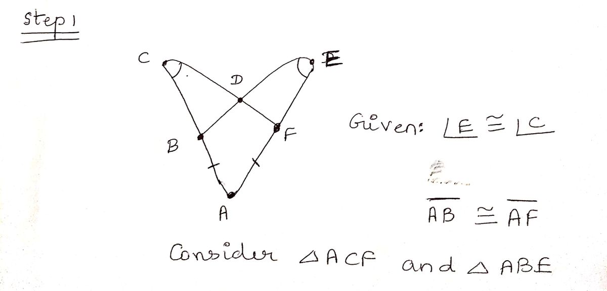 Geometry homework question answer, step 1, image 1